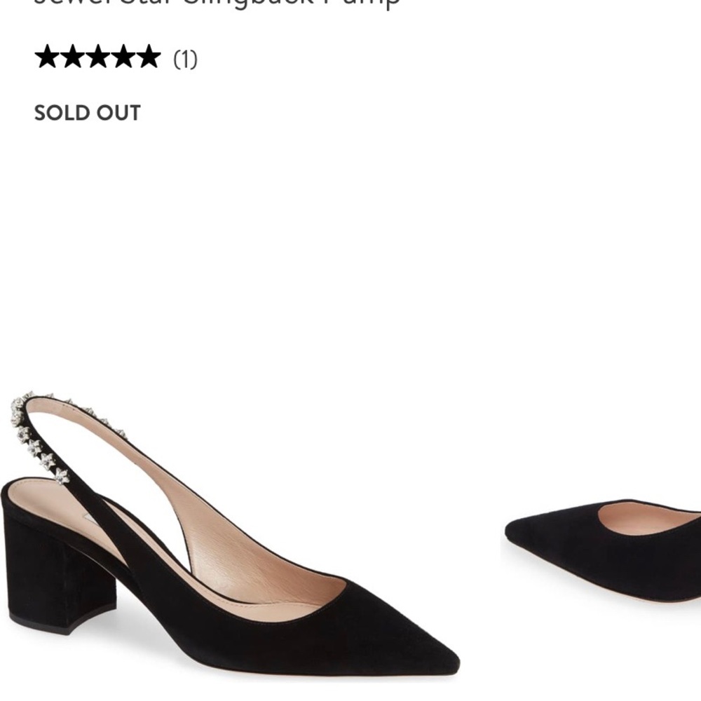 Mini miu Jewel Star Slingback pumps